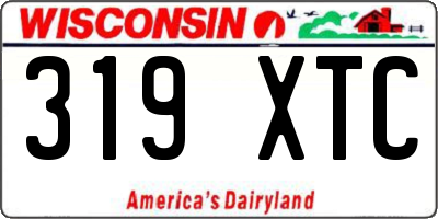 WI license plate 319XTC