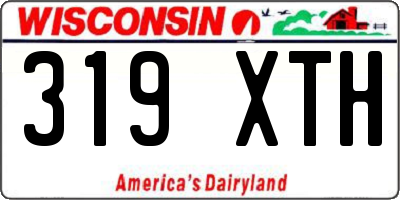 WI license plate 319XTH