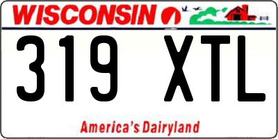 WI license plate 319XTL