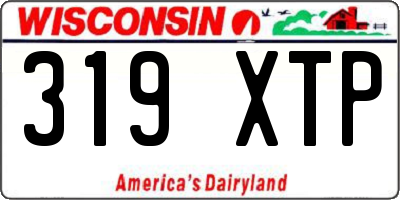 WI license plate 319XTP