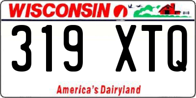 WI license plate 319XTQ