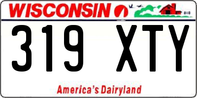 WI license plate 319XTY