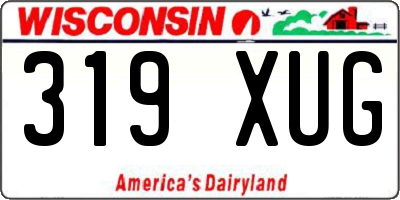 WI license plate 319XUG
