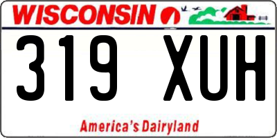 WI license plate 319XUH