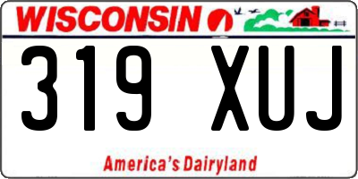 WI license plate 319XUJ
