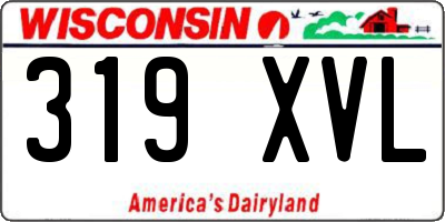 WI license plate 319XVL