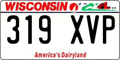 WI license plate 319XVP