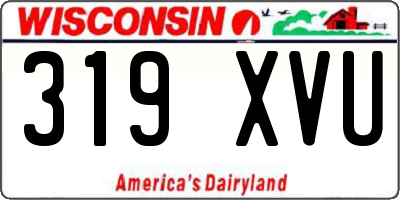 WI license plate 319XVU