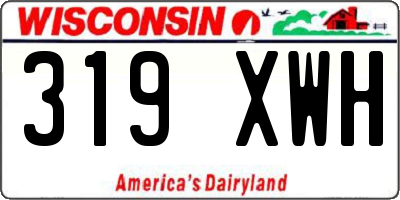WI license plate 319XWH