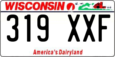WI license plate 319XXF