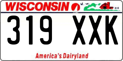 WI license plate 319XXK