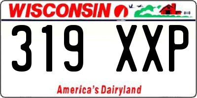 WI license plate 319XXP