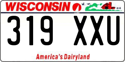 WI license plate 319XXU