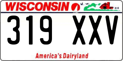 WI license plate 319XXV