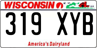 WI license plate 319XYB