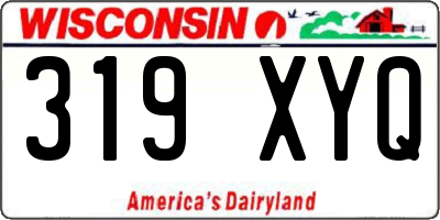 WI license plate 319XYQ