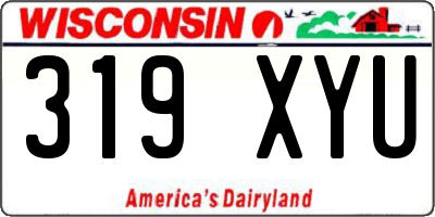 WI license plate 319XYU