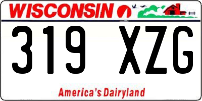 WI license plate 319XZG