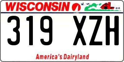 WI license plate 319XZH