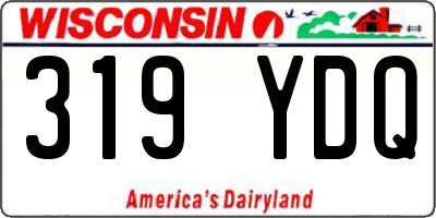 WI license plate 319YDQ