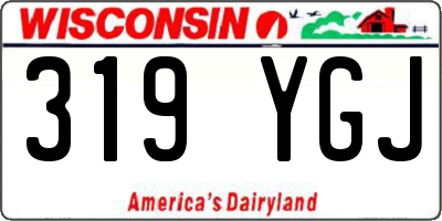 WI license plate 319YGJ