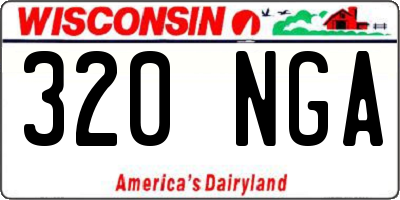 WI license plate 320NGA
