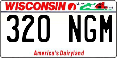 WI license plate 320NGM
