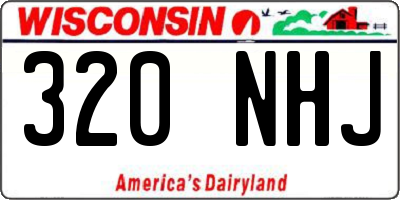 WI license plate 320NHJ