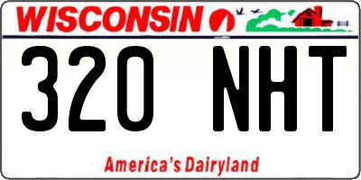 WI license plate 320NHT
