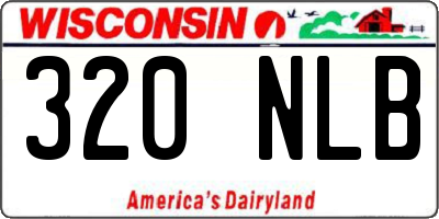 WI license plate 320NLB