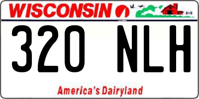 WI license plate 320NLH