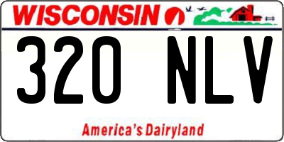 WI license plate 320NLV