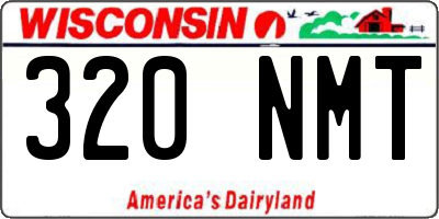 WI license plate 320NMT