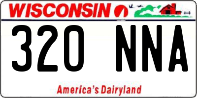 WI license plate 320NNA