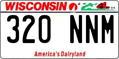 WI license plate 320NNM