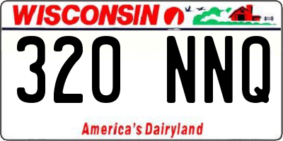 WI license plate 320NNQ