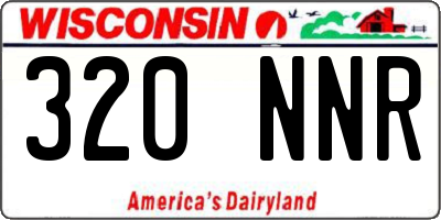 WI license plate 320NNR