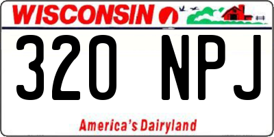 WI license plate 320NPJ