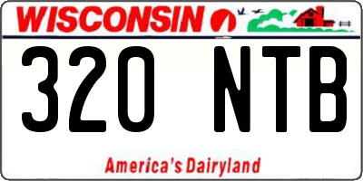 WI license plate 320NTB