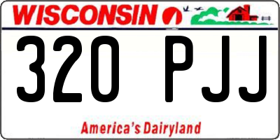 WI license plate 320PJJ