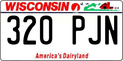 WI license plate 320PJN