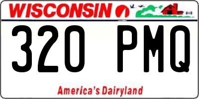 WI license plate 320PMQ
