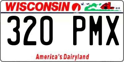 WI license plate 320PMX