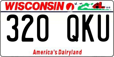 WI license plate 320QKU