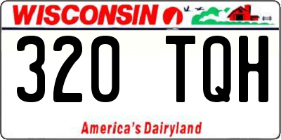 WI license plate 320TQH