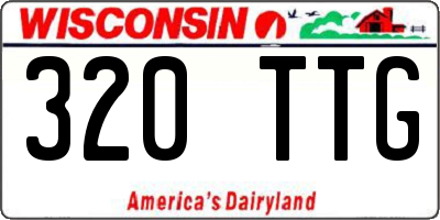 WI license plate 320TTG