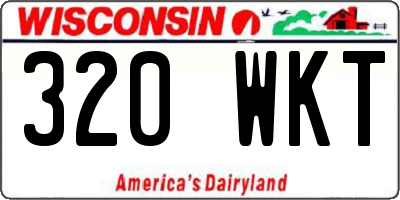 WI license plate 320WKT