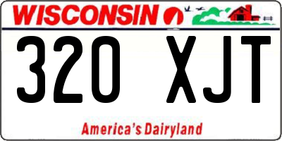 WI license plate 320XJT