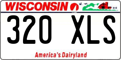 WI license plate 320XLS