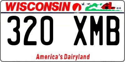 WI license plate 320XMB